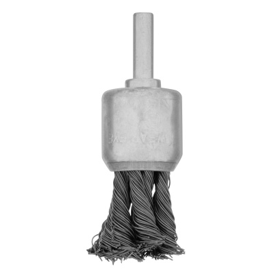 Щетка для дрели, 25 мм, "чашка" со шпилькой, крученая металлическая проволока Matrix по ценам производителя в Челябинске с доставкой по всей России