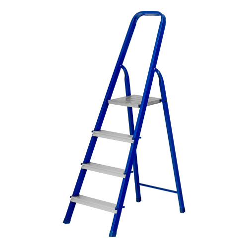 Стремянка, 4 ступени, стальной профиль, алюминиевые ступени Сибртех по ценам производителя в Челябинске с доставкой по всей России