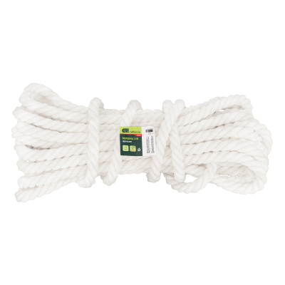 Веревка х/б, D 18 мм, L 11 м, крученая, 567 кгс Сибртех по ценам производителя в Челябинске с доставкой по всей России