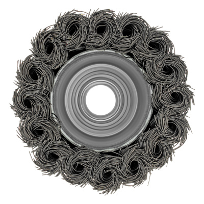 Щетка для УШМ, 65 мм, М14, "чашка", крученая проволока 0.35 мм Matrix по ценам производителя в Челябинске с доставкой по всей России