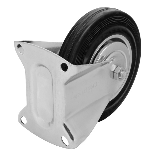 Колесо неповоротное D 160 мм, крепление  платформенное Сибртех по ценам производителя в Челябинске с доставкой по всей России