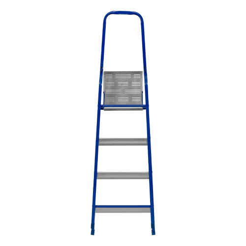 Стремянка, 4 ступени, стальной профиль, алюминиевые ступени Сибртех по ценам производителя в Челябинске с доставкой по всей России