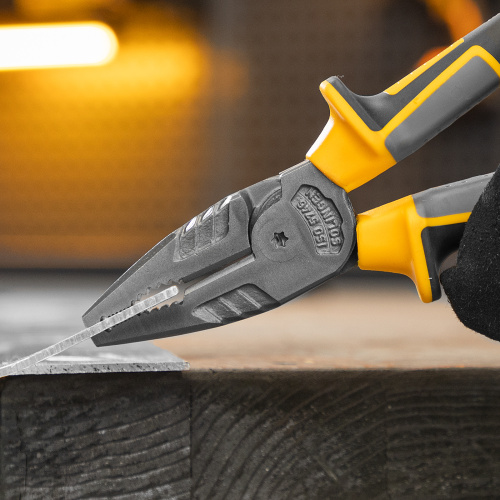 Плоскогубцы комбинированные 205 мм, трехкомпонентные рукоятки Denzel по ценам производителя в Челябинске с доставкой по всей России