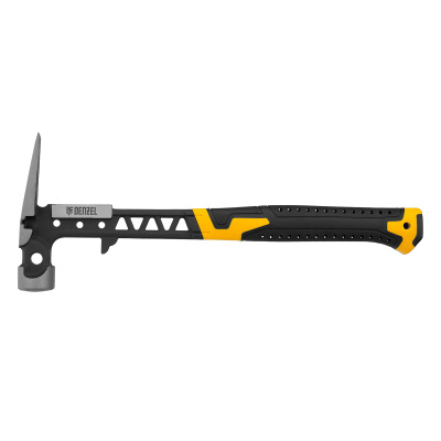 Молоток строительный 450 г, цельнокованый,боек с магнитом, двухкомп. обрезин. рук-ка Denzel по ценам производителя в Челябинске с доставкой по всей России