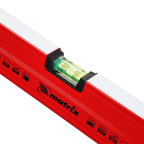 Уровень алюминиевый магнитный, 2000 мм, фрезерованный, 3 глазка (1 зеркальный) усиленный Matrix по ценам производителя в Челябинске с доставкой по всей России