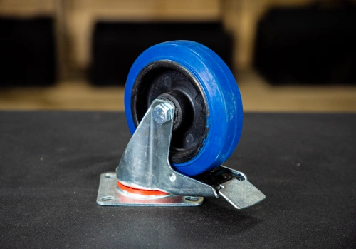 Колесо поворотное резина SRCLb 55 125 мм с тормозом (F) по ценам производителя в Челябинске с доставкой по всей России