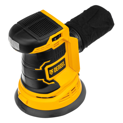 Машина шлифовальная эксцентриковая аккумуляторная COS-125-0, 18В Li-Ion Denzel по ценам производителя в Челябинске с доставкой по всей России