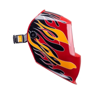 Маска сварщика КОРУНД-2 "огонь" (ф-р 7100V, пр-во FoxWeld/КНР),без коробки по ценам производителя в Челябинске с доставкой по всей России