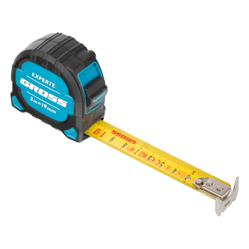 Рулетка Experte,3 м x 19 мм,двухкомпонентный корпус,магнит,двухсторонняя разметка,нейлон Gross по ценам производителя в Челябинске с доставкой по всей России
