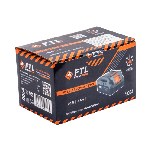 Сменный Li-Ion АКБ FTL BAT 20V/4Ah EVO купить в Москве с доставкой по всей России | ProtosMarket.ru