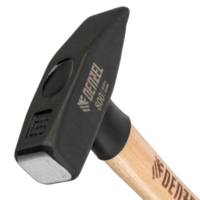 Молоток слесарный, 800 г, кованый квадратный боек, буковая рукоятка Denzel по ценам производителя в Челябинске с доставкой по всей России