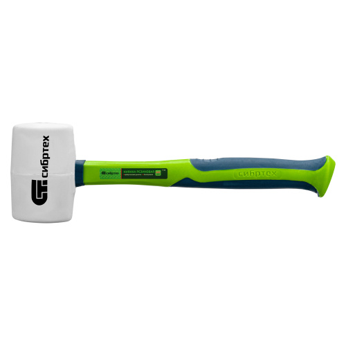 Киянка резиновая, 680 г, белая резина, фибергласовая рукоятка Сибртех по ценам производителя в Челябинске с доставкой по всей России