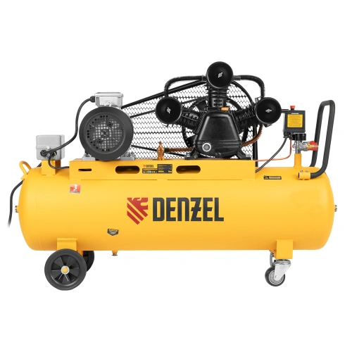 Компрессор воздушный BCW3000-T/100, ременный привод, 3.0 кВт, 100 литров, 520 л/мин Denzel по ценам производителя в Челябинске с доставкой по всей России
