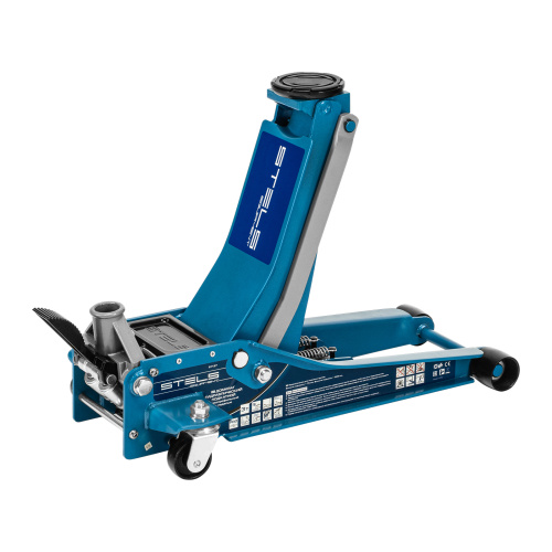 Домкрат гидравлический подкатной 3 т, быстрый подъем, Low profile quick lift, 75-505 мм, профессиональный STELS по ценам производителя в Челябинске с доставкой по всей России