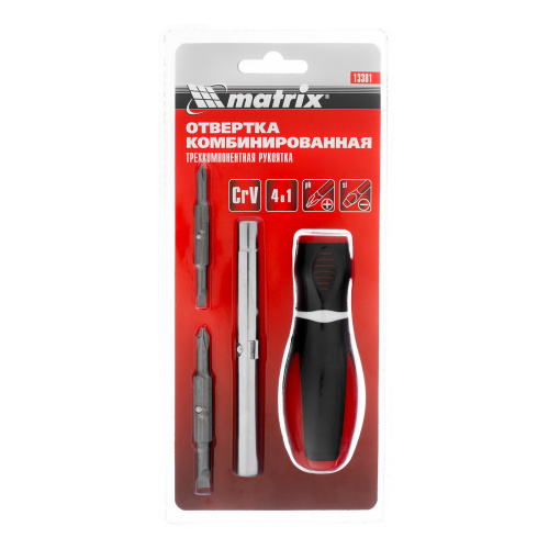 Отвертка комбинированная "Era", SL5/PH1, SL6/PH2, CrV, трехкомпонентная рукоятка Matrix по ценам производителя в Челябинске с доставкой по всей России