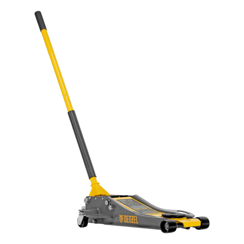 Домкрат гидравлический подкатной, 3 т, 75-500 мм, быстрый подъем, низкий подхват, проф. Denzel по ценам производителя в Челябинске с доставкой по всей России