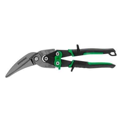 Ножницы по металлу "Piranha", 270 мм, прямой и правый проходной рез, сталь СrMo, двухкомпонентные рукоятки Gross по ценам производителя в Челябинске с доставкой по всей России