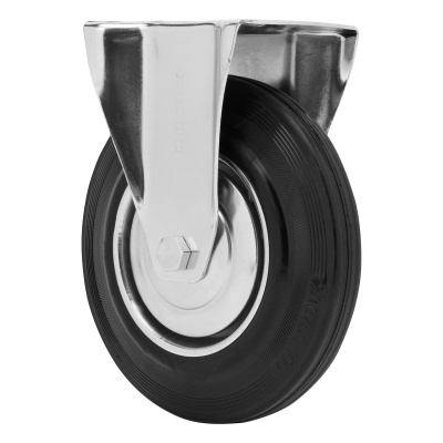 Колесо неповоротное D 200 мм, крепление  платформенное Сибртех по ценам производителя в Челябинске с доставкой по всей России