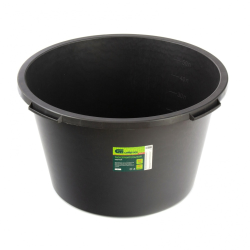 Таз круглый строительный, 60 л Сибртех по ценам производителя в Челябинске с доставкой по всей России