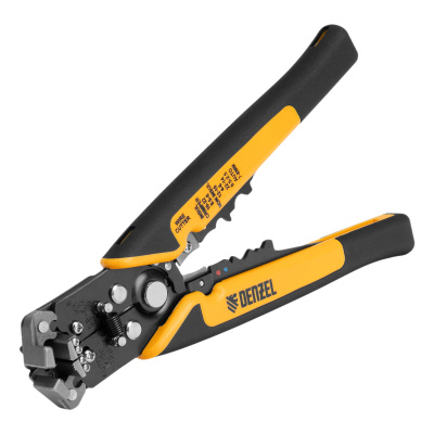Щипцы для зачистки электропроводов 0,2-6 мм², функция обрезания проводов Denzel по ценам производителя в Челябинске с доставкой по всей России