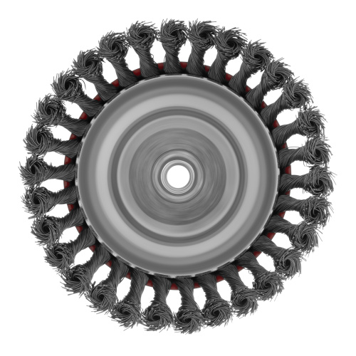 Щетка для УШМ, 150 мм, М14, "чашка", крученая проволока 0.5 мм Matrix по ценам производителя в Челябинске с доставкой по всей России