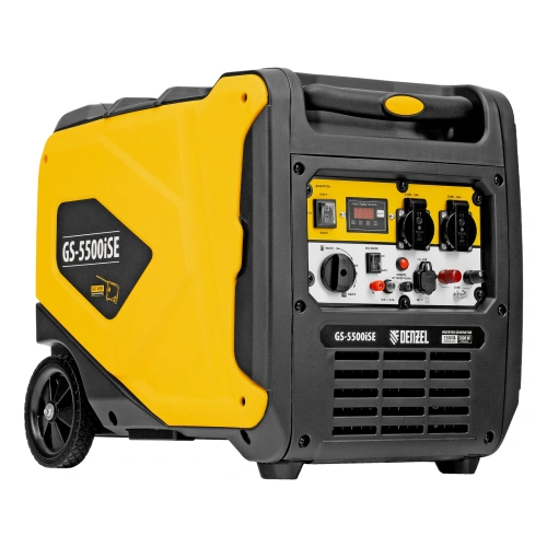 Генератор инверторный GS-5500iSE, 5,5 кВт, 230 В, закрытый корпус,электростартер Denzel по ценам производителя в Челябинске с доставкой по всей России