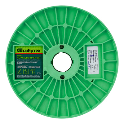 Трос металлополимерный прозрачный ПР-2.0, толщина 2.0 мм, катушка 200 метров Сибртех по ценам производителя в Челябинске с доставкой по всей России