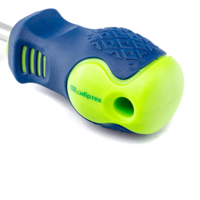 Отвертка, SL6 х 38 мм, CrV, двухкомпонентная рукоятка Сибртех по ценам производителя в Челябинске с доставкой по всей России