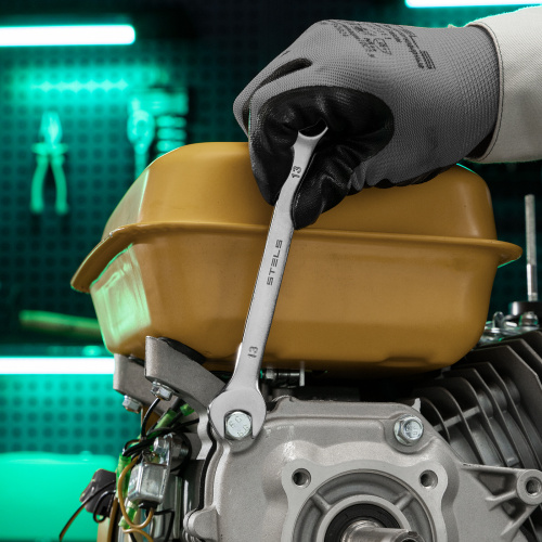 Ключ комбинированный, 13 мм, CrV, матовый хром Stels по ценам производителя в Челябинске с доставкой по всей России