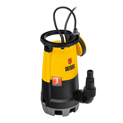 Дренажный насос для чистой и грязной воды DP450S, 450 Вт, напор 6 м, 12000 л/ч Denzel по ценам производителя в Челябинске с доставкой по всей России