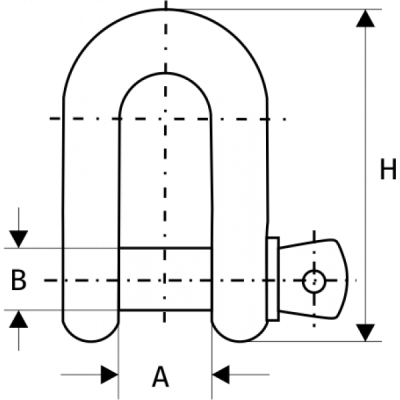 Скоба винтовая прямая G210 0,75 т, размер 5/16 по ценам производителя в Челябинске с доставкой по всей России