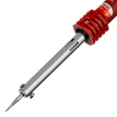 Паяльник, пластиковая рукоятка, медный наконечник с долговечным защитным покрытием, 220 В, 30 W Matrix по ценам производителя в Челябинске с доставкой по всей России