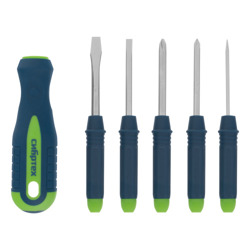 Отвертка со сменными насадками, 5 шт, CrV Сибртех по ценам производителя в Челябинске с доставкой по всей России