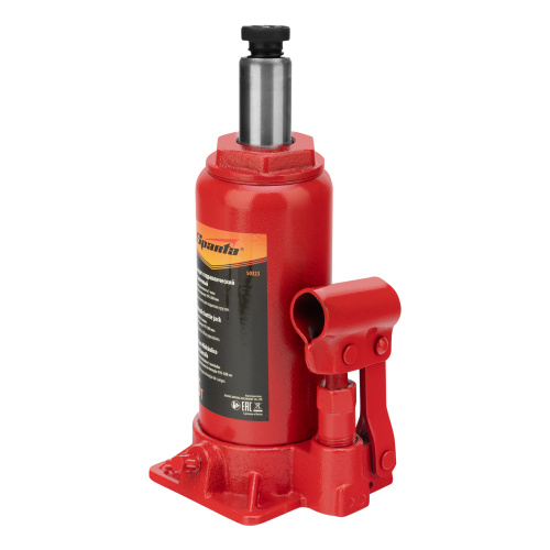 Домкрат гидравлический бутылочный, 5 т, h подъема 195-380 мм Sparta по ценам производителя в Челябинске с доставкой по всей России