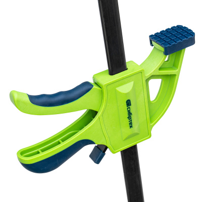 Струбцина F-образная, быстрозажимная, 200 х 70 х 420 мм, пластиковый корпус, фиксатор, двухкомпонентная рукоятка Сибртех по ценам производителя в Челябинске с доставкой по всей России