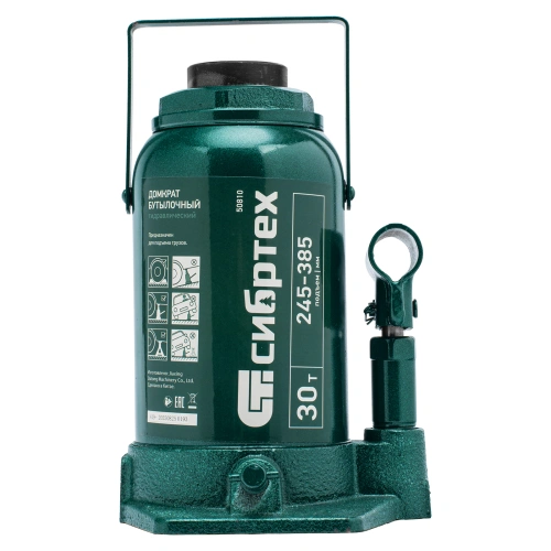 Домкрат гидравлический бутылочный, 30 т, 245-385 мм Сибртех по ценам производителя в Челябинске с доставкой по всей России