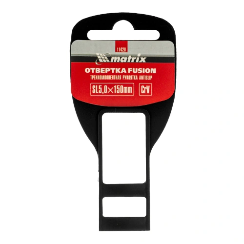 Отвертка Fusion, SL5 х 150 мм, CrV, трехкомпонентная рукоятка "Anti slip" Matrix по ценам производителя в Челябинске с доставкой по всей России