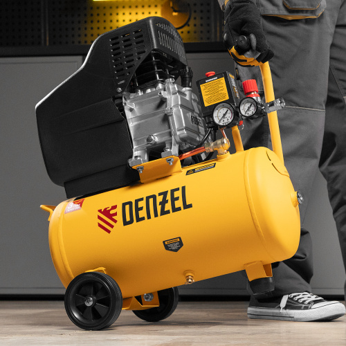 Компрессор воздушный DC1500/24, прямой привод, 1.5 кВт, 24 литра, 220 л/мин Denzel по ценам производителя в Челябинске с доставкой по всей России