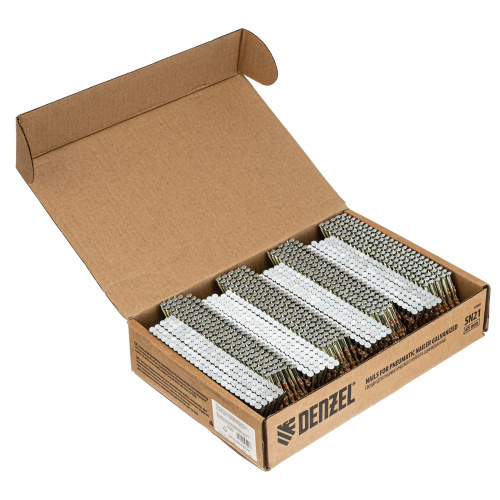 Гвозди для пнев. нейлера (оцинк.) длина - 65 мм, диам. - 2,9 мм, 2000 шт. Denzel по ценам производителя в Челябинске с доставкой по всей России