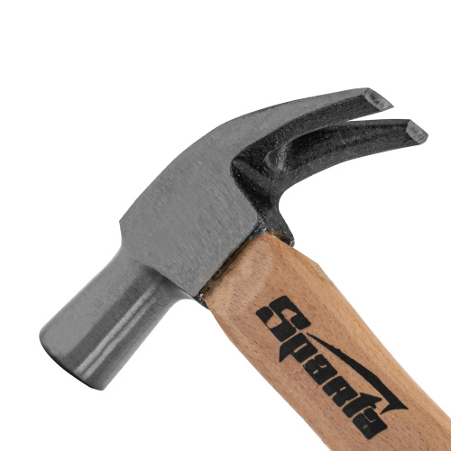 Молоток-гвоздодер, 225 г, боек 22 мм, деревянная рукоятка Sparta по ценам производителя в Челябинске с доставкой по всей России