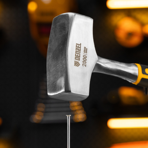 Кувалда 2 кг, цельнометаллическая, двухкомпонентная рукоятка Denzel по ценам производителя в Челябинске с доставкой по всей России