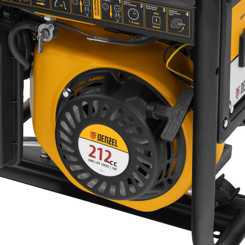 Генератор бензиновый PS 28, 2.8 кВт, 230 В, 15 л, ручной стартер Denzel по ценам производителя в Челябинске с доставкой по всей России