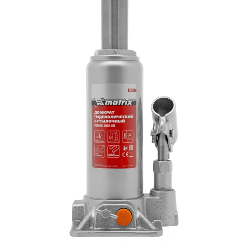 Домкрат гидравлический бутылочный, 4 т, h подъема 194-372 мм, в пластиковом кейсе Matrix по ценам производителя в Челябинске с доставкой по всей России