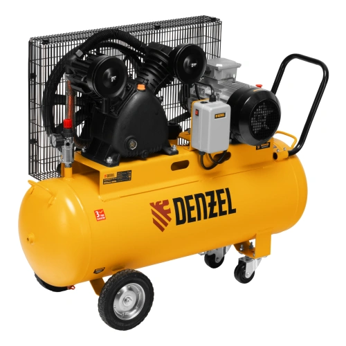Компрессор воздушный рем. привод BCV 4000-T/100, 4,0 кВт, 100 литров, 690 л/мин Denzel по ценам производителя в Челябинске с доставкой по всей России