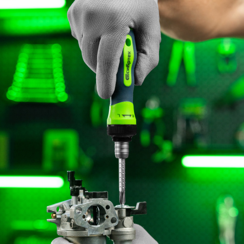 Отвертка реверсивная комбинированная PH2/SL6, CrV Сибртех по ценам производителя в Челябинске с доставкой по всей России