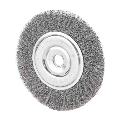 Щетка для УШМ, 200 мм, посадка 22.2 мм, плоская, витая проволока 0.3 мм Сибртех по ценам производителя в Челябинске с доставкой по всей России