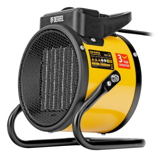 Тепловая пушка, керамический нагреватель (тепловентилятор) DHC 2-100, 230 В, 0.025/1/2 кВт Denzel по ценам производителя в Челябинске с доставкой по всей России