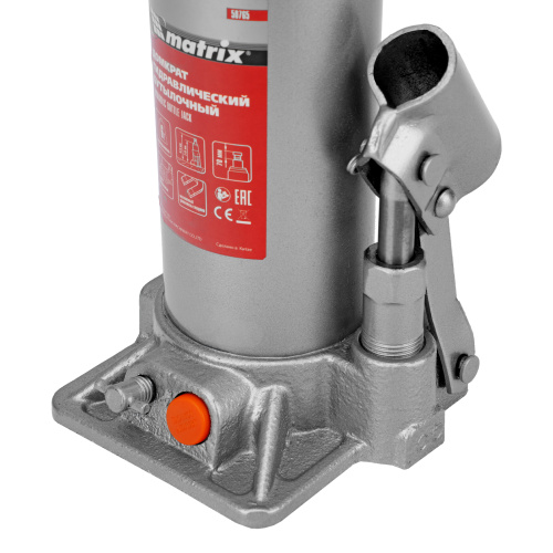 Домкрат гидравлический бутылочный, 6 т, h подъема 216-413 мм Matrix по ценам производителя в Челябинске с доставкой по всей России
