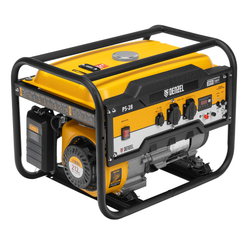 Генератор бензиновый PS 28, 2.8 кВт, 230 В, 15 л, ручной стартер Denzel по ценам производителя в Челябинске с доставкой по всей России