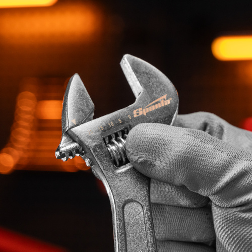 Ключ разводной, 200 мм, хромированный Sparta по ценам производителя в Челябинске с доставкой по всей России